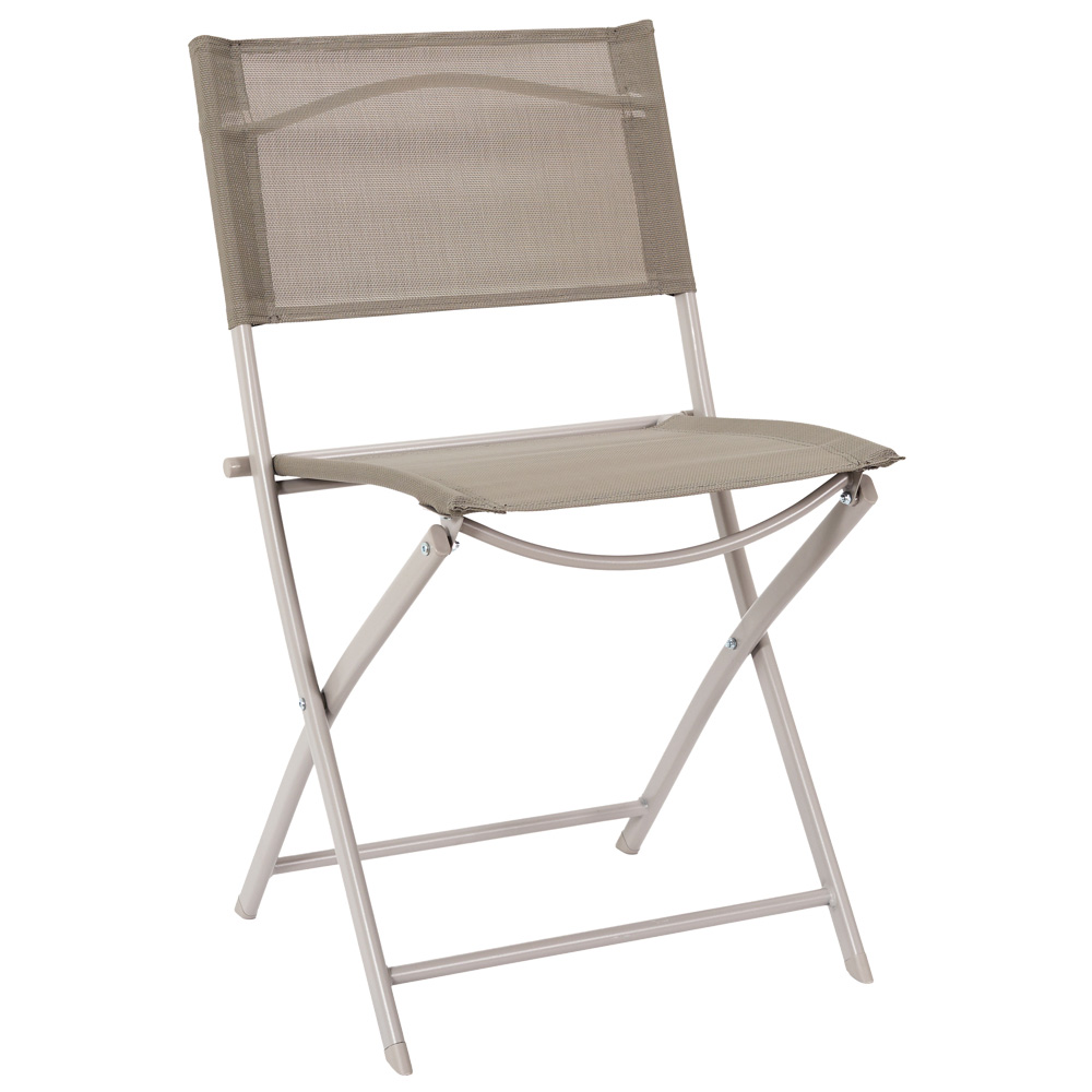Silla plegable Elba beige
